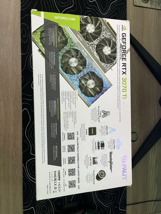 Видеокарта Nvidia GeForce RTX 3070Ti 8GB Palit Game Rock