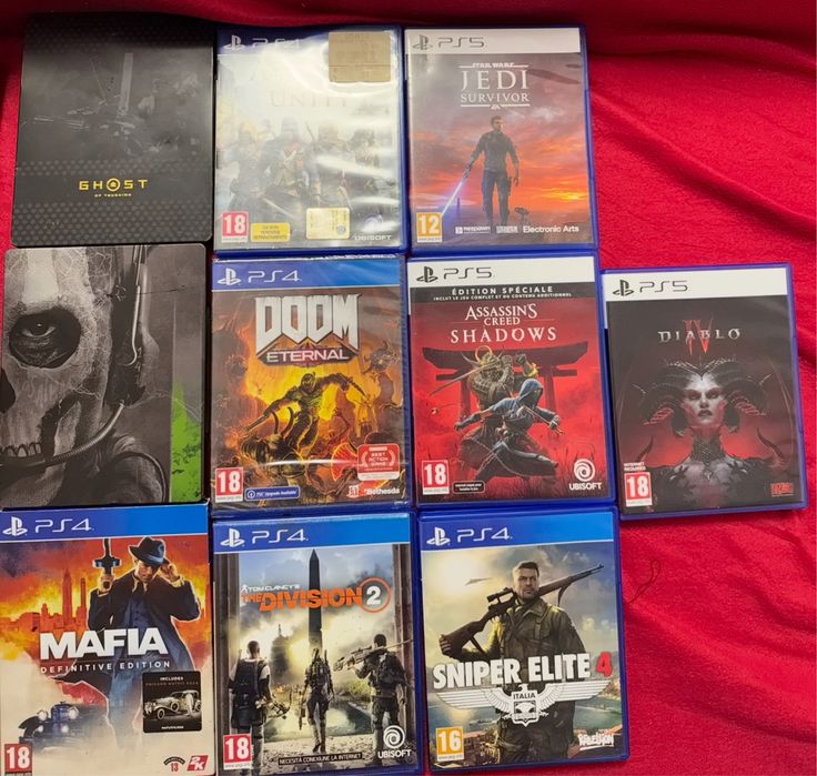 Vand pachet  jocuri ps4 ps5