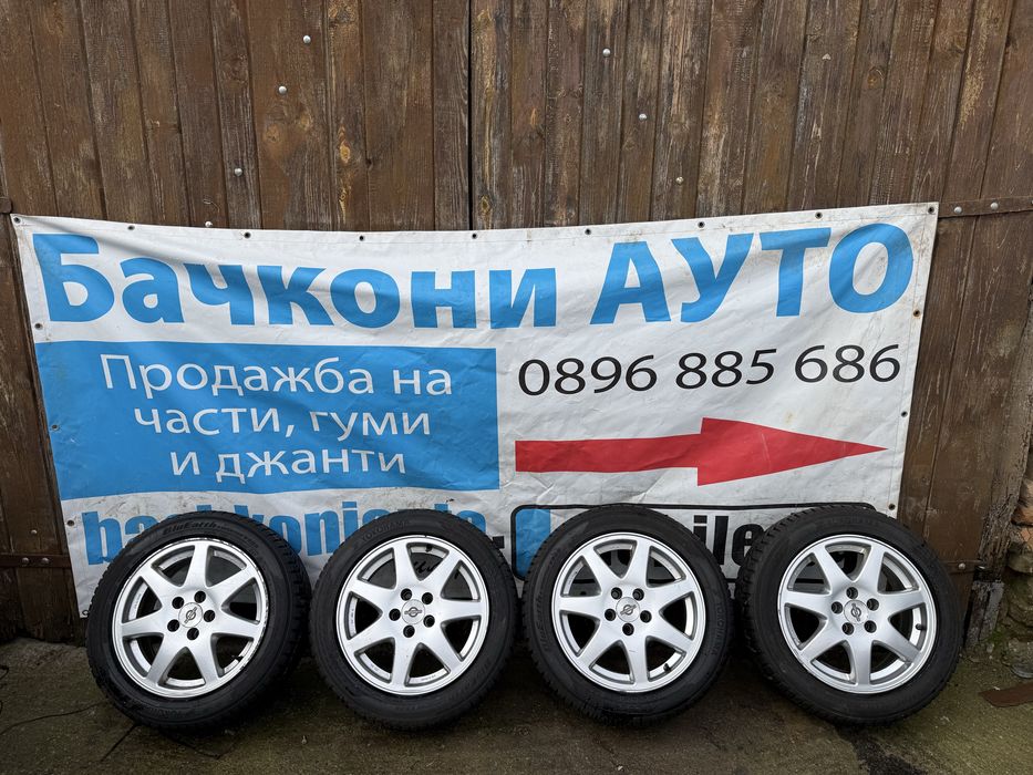 15 5х100 джанти с зимни гуми