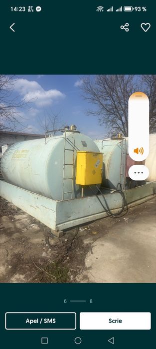 Bazin motorina - Cisterna - Rezervor - 9 mii litri - Pompa