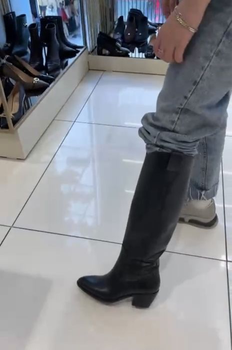 Сапоги зимние казаки