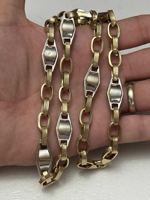 LANT AUR 14K - Mare - Gros - Model Grecesc - 37.2g. - Doar 435 lei/gr. !