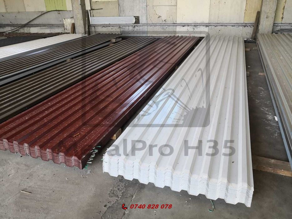 Vand  tabla cutata H35 H12 T10 6.20m x 1.10m  0.5mm grosime