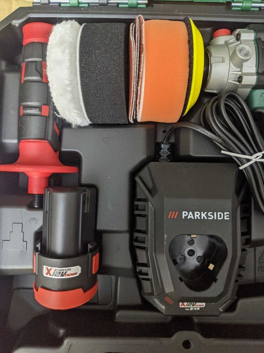 Нова Немска Акумулаторна Полирмашина 12V Parkside Парксайд Полираща Машина на Батерии 12 волта
