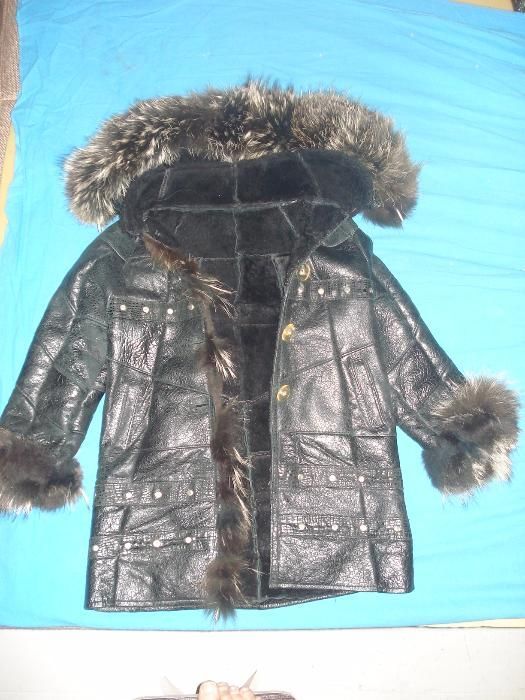 Зимняя дублёнка для девочек от7 до10 лет.