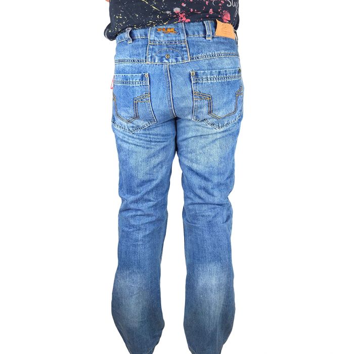 FLM Мъжки текстилни мото дънки | W32/L34 | КАТО НОВИ