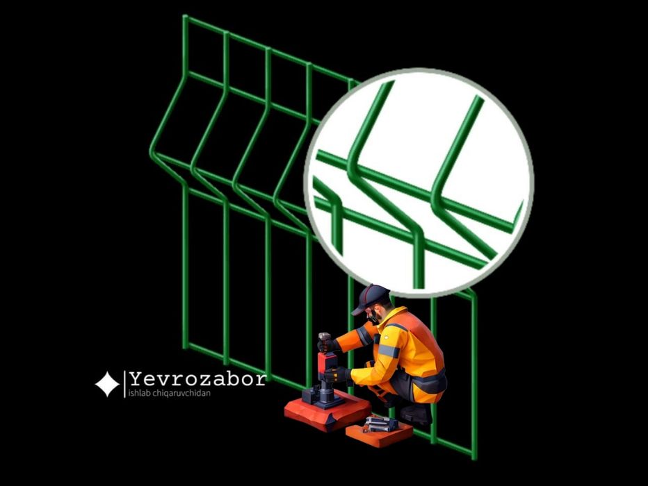 Еврозабор установка Ustanovka evrozabor Montaj zabor Монтаж забор