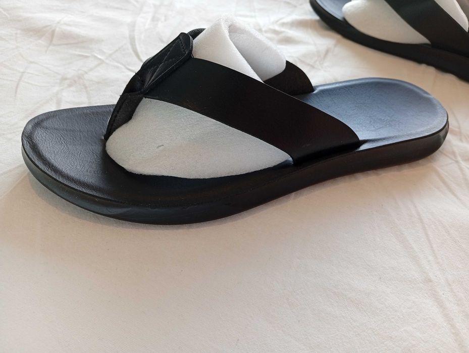 НОВИ 45 номер мъжки кожени чехли