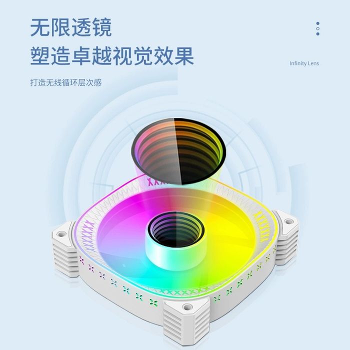 Вентиляторы COOLMOON с ARGB подсветкой (черный и белый)