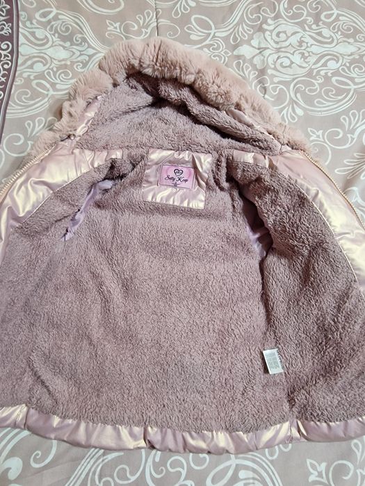 Пухено яке за момиченце
