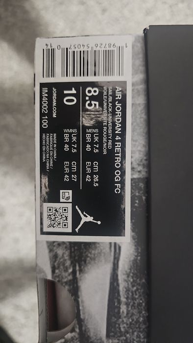 Jordan 4 Retro OG FC