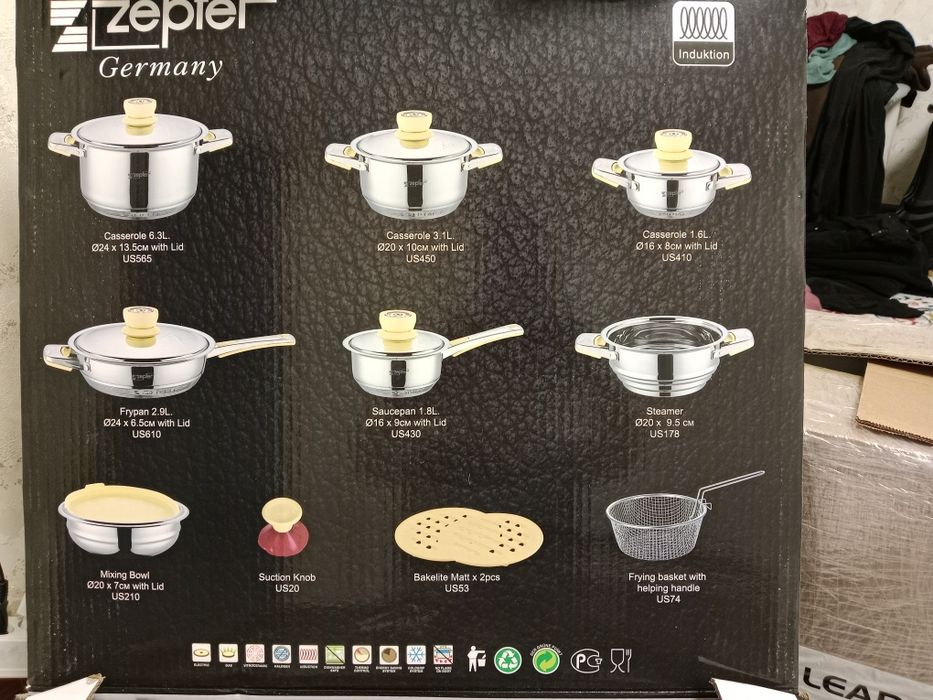 Набор кастрюль фирмы zepter