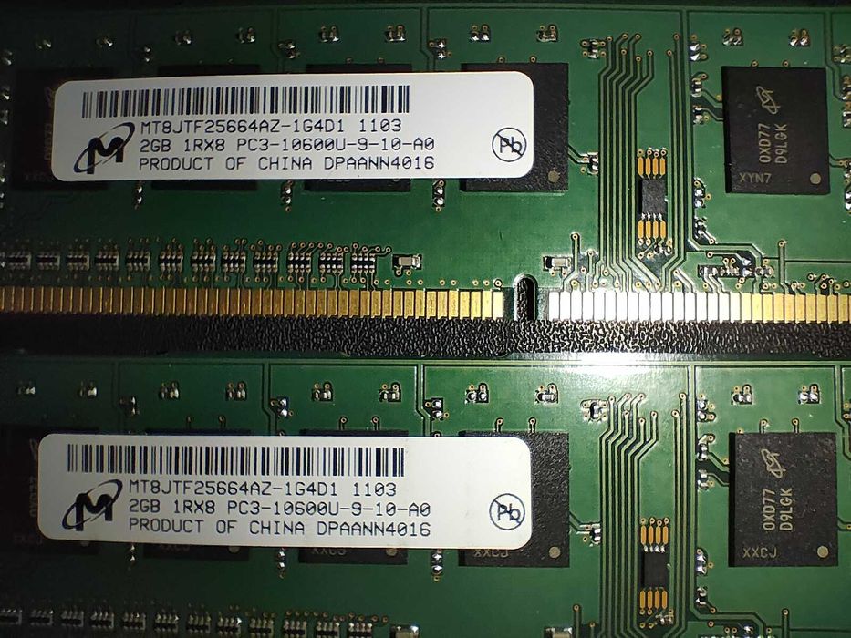 URGENT Vând LOT DDR3 PC3-10600U 8x2GB Hynix H9 Micron D9 Samsung CH9