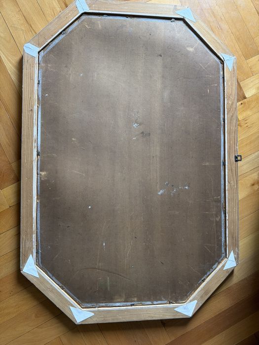 Tablou,pictura in ulei pe lemn ,vaza cu flori de camp ,semnat.