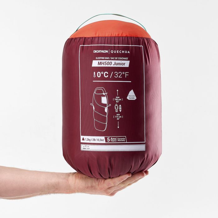 Sac de dormit 0°c portocaliu copii - No - produs resigilat Decathlon