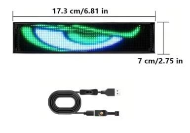ЛЕД дисплей №5038-1 Динамичен LED мек екран Devil Eyes 18 7см