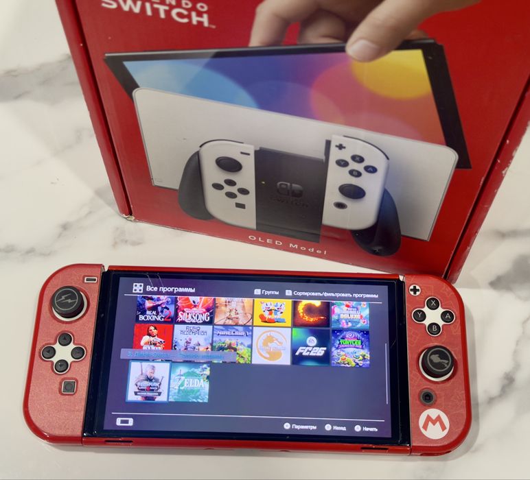 Nintendo switch oled,256гб,прошитый
