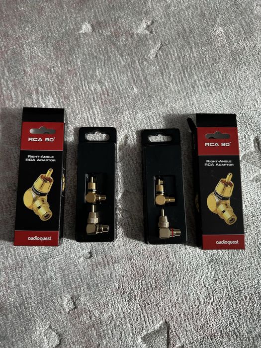 Adaptori RCA 90 grade Audioquest auriti