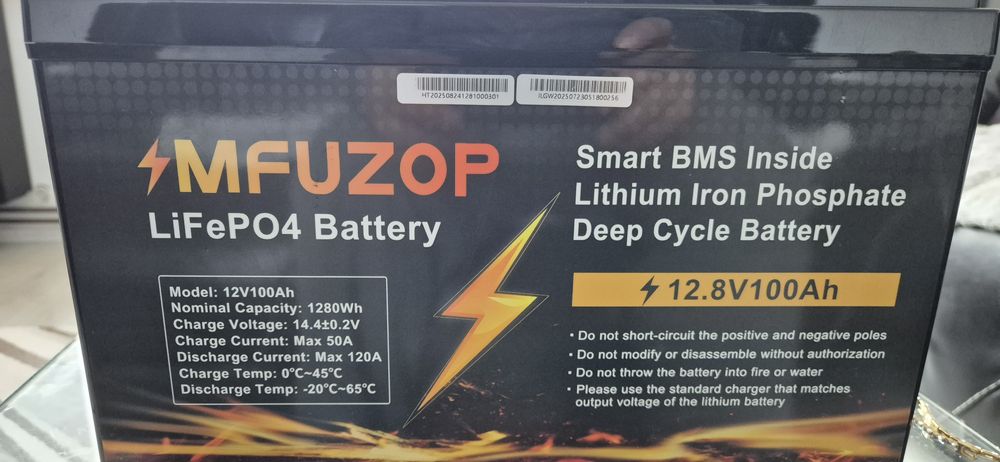 LiFePo4 100 ah 1280 wh