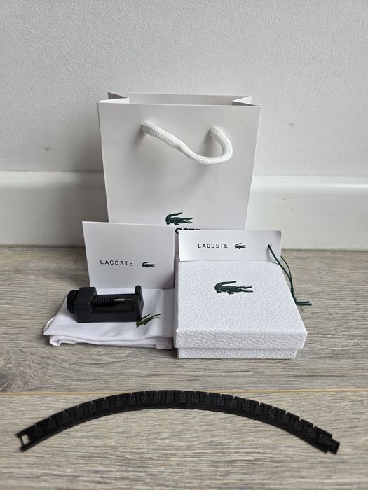 Bratara Lacoste - 21cm - Neagra