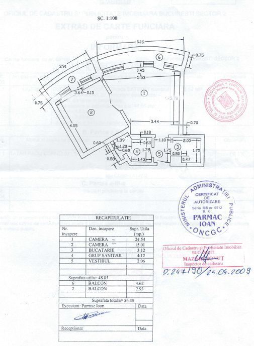 Universitate-Ultracentral / Centrala Proprie / Apartament 2 Camere