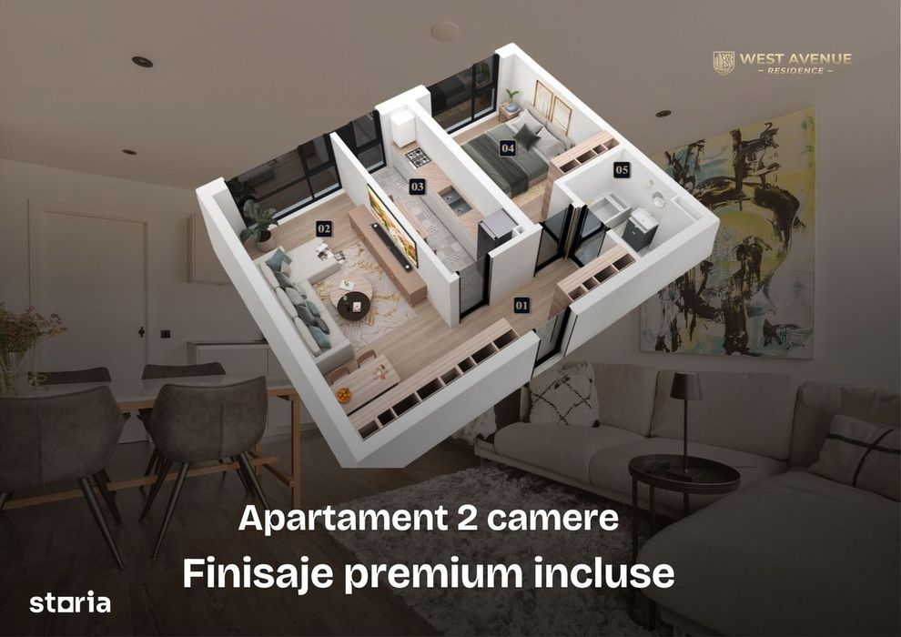 2 camere decomandat | Complex securizat | Acces Militari