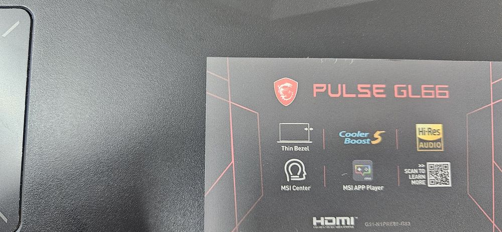 Laptop MSI Pulse GL66 12 Uek


GL66 12UEK


GL66 12UEK