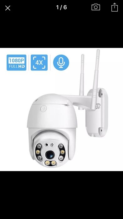 Охранителна IP камера безжична WI-FI,външна Full HD ,АУДИО ,захранване