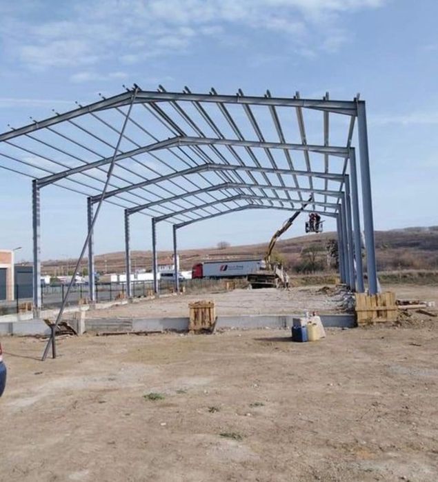 Vând hală metalică 8x22x4