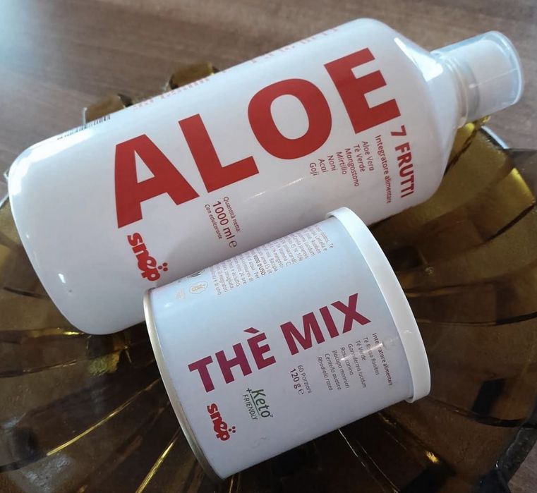 Aloe 7 fructe + Ceai The Mix pentru detoxifiere, slabire