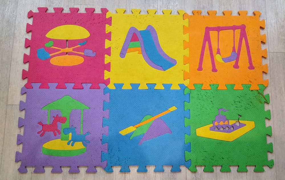 коврик пазлы детский