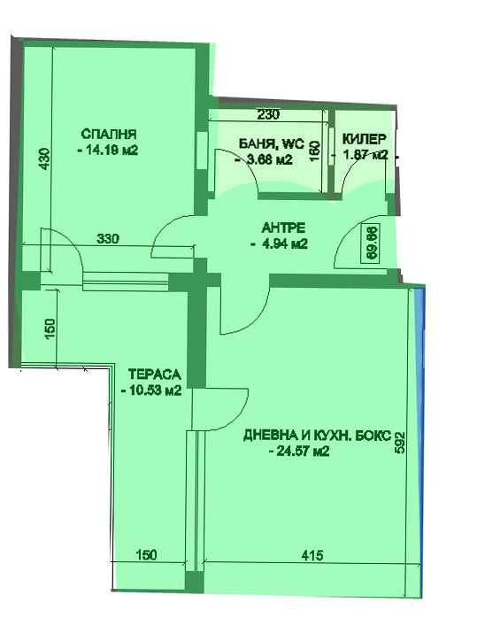 Продава се Тристаен апартамент в Пловдив, Коматево - 103 кв.м за 830 €/кв.м - Снимка #12