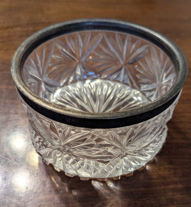 Салатница-конфетница хрустальная