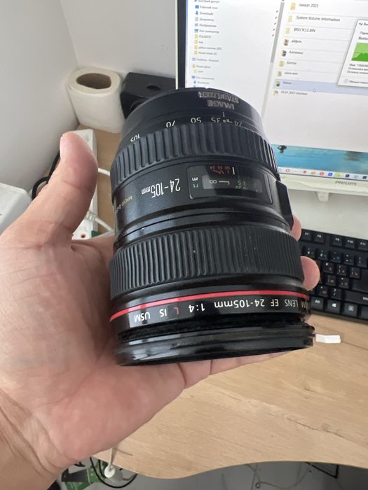 Canon обектив 24-105