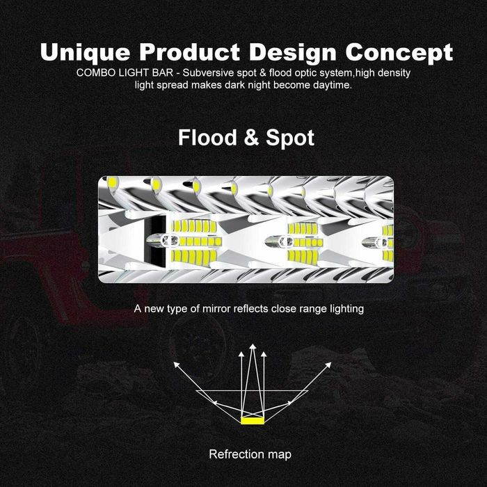 9D Led bar Диоден Лед Бар Прожектор Дневна Светлина 390w или 585W
