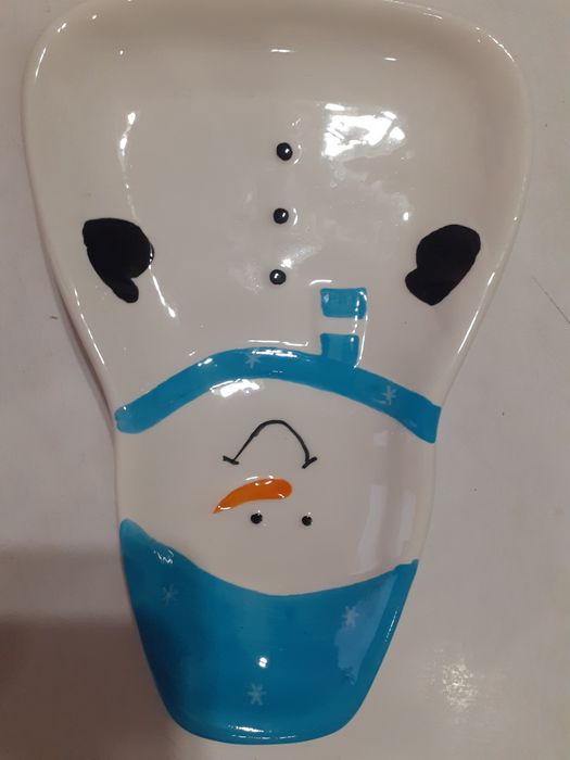 тарелка новогодняя