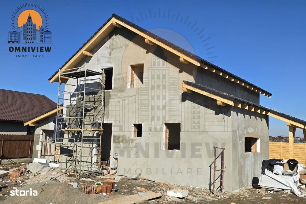 Casă nouă cu garaj, 145 mp utili, teren 500 mp–TVA inclus