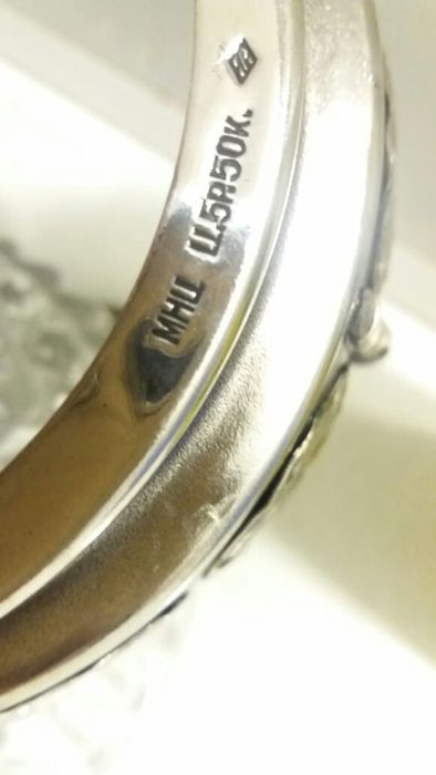 Мельхиоровая конфетница.