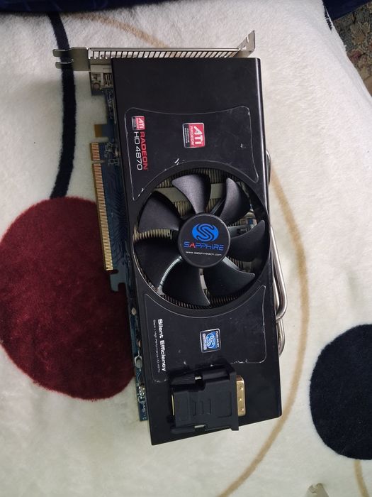 Placă video ATI radeon HD 4870 + adaptor DVI