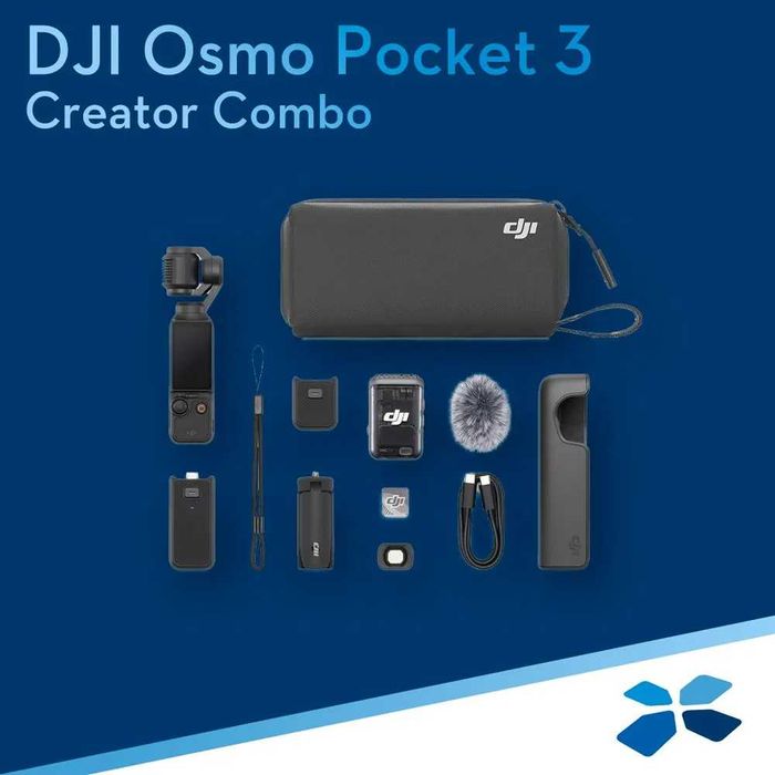 DJI Экшн-камера Osmo Pocket 3 Creator Combo (Новые) + Аксессуары