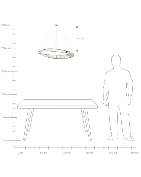 NOU Candelabru "LED ROSENDE", metal, auriu