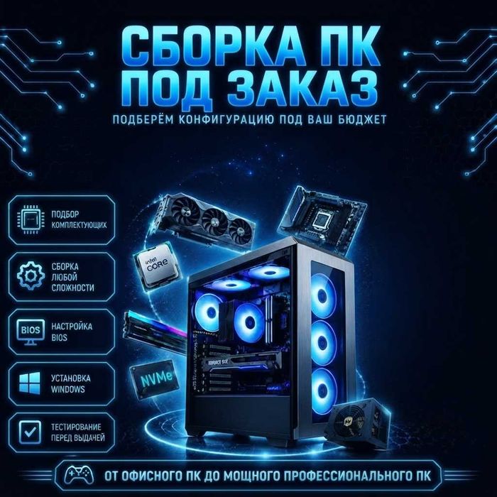 Сборка ПК под заказ | Ремонт, Обслуживание и Настройка компьютеров