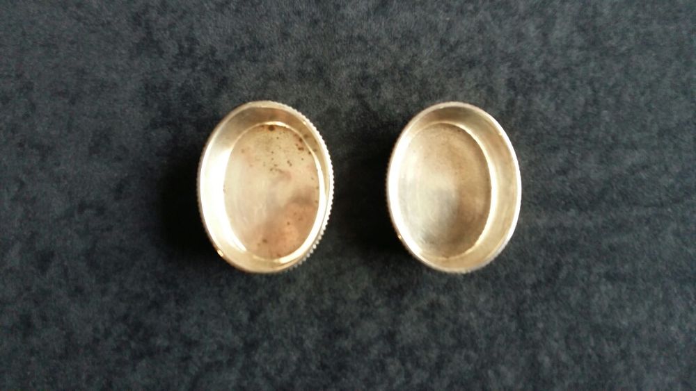 Сребърни купички за хайвер от масивно сребро 925