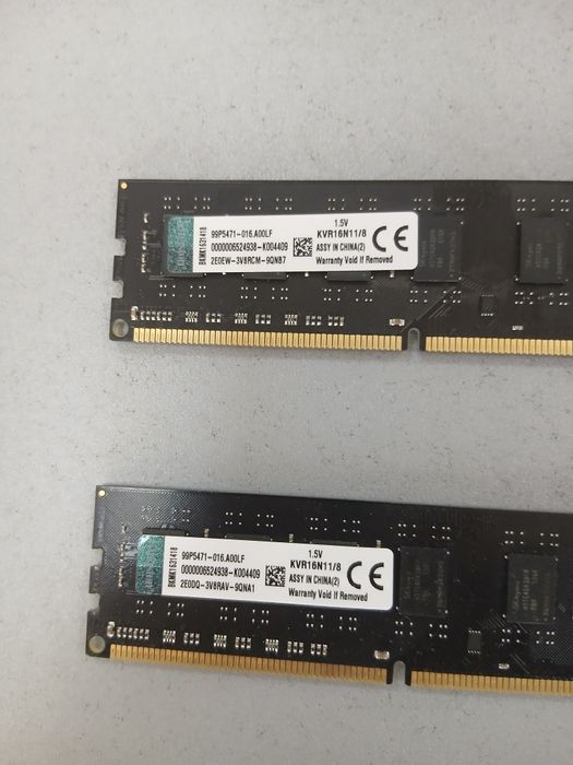 Kingston DDR3 8GB 1600MHz Operativ Xotira (RAM) Sotiladi 2ta
