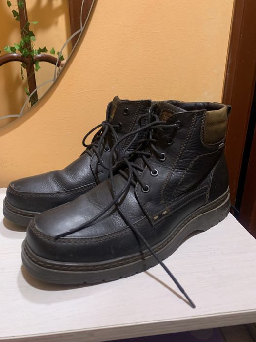 Ботинки теплые, кожа