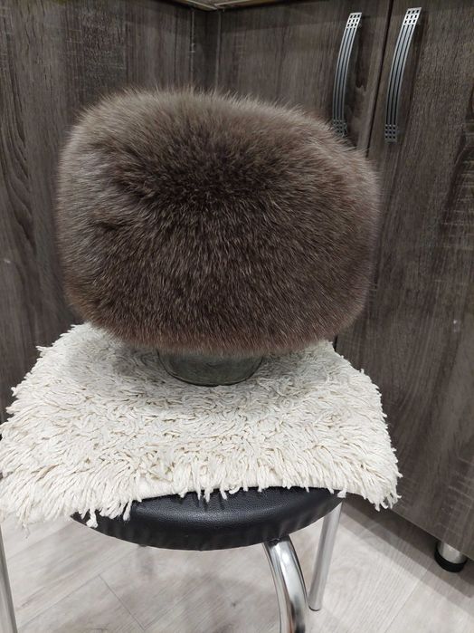 Шапка песцовая, норковая, шляпа, панама