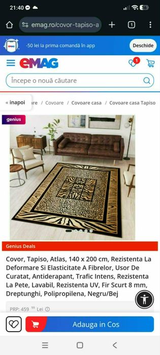 Vand covoare diferite mărimi și modele