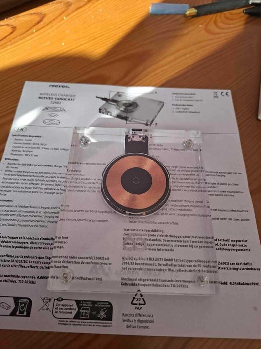 Зарядно устройство/ Wireless Charger REEVES-GINGCAST 15 Watt| 52602