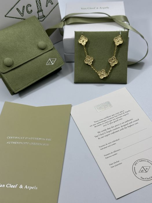 Brățară Van Cleef & Arpels 5 motifs Gold 750 Frozen