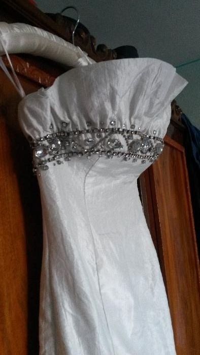 rochie mireasa sirena ivory cu pietre xs-34